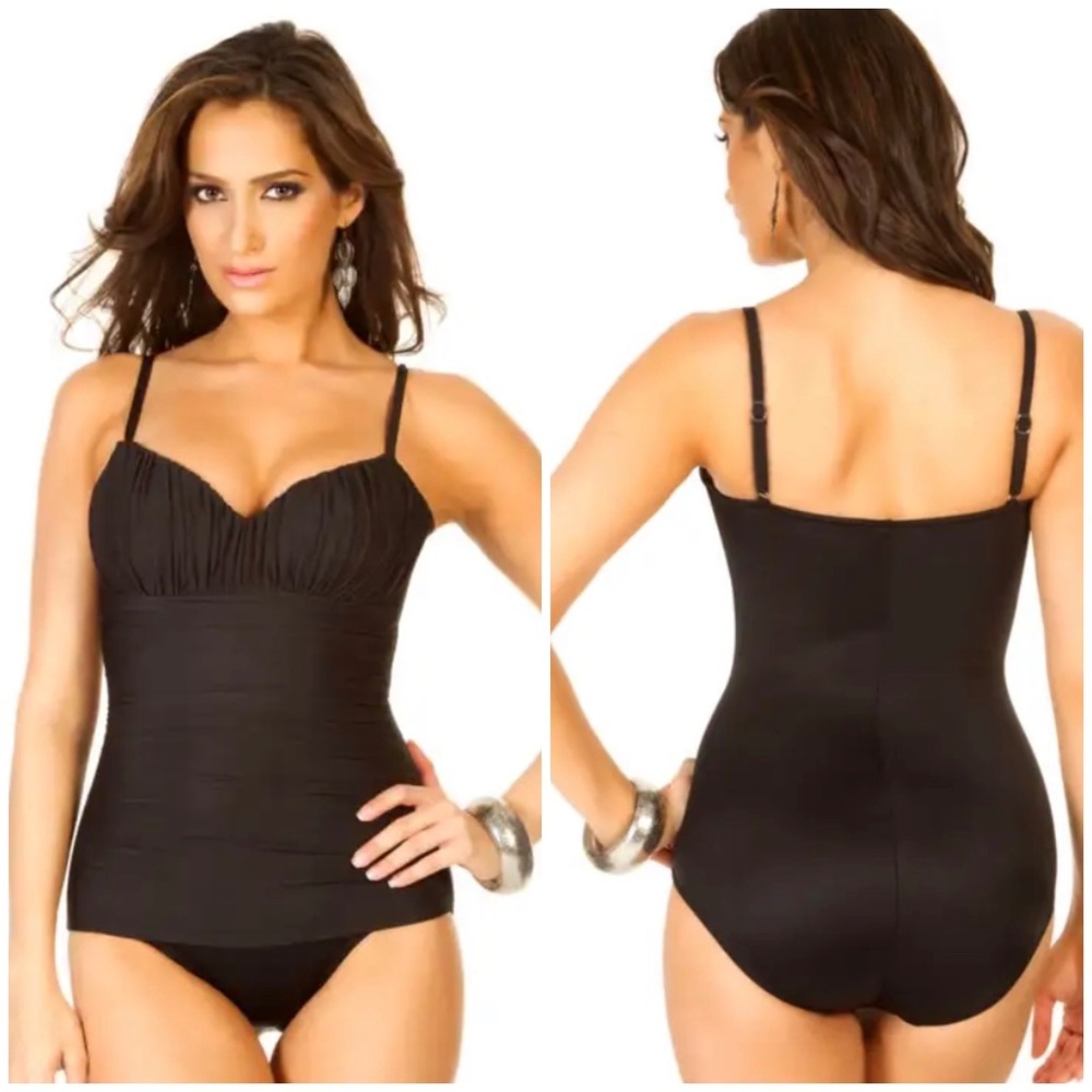 Miraclesuit Solid Rialto Tummy Control One Piece Swimsuit